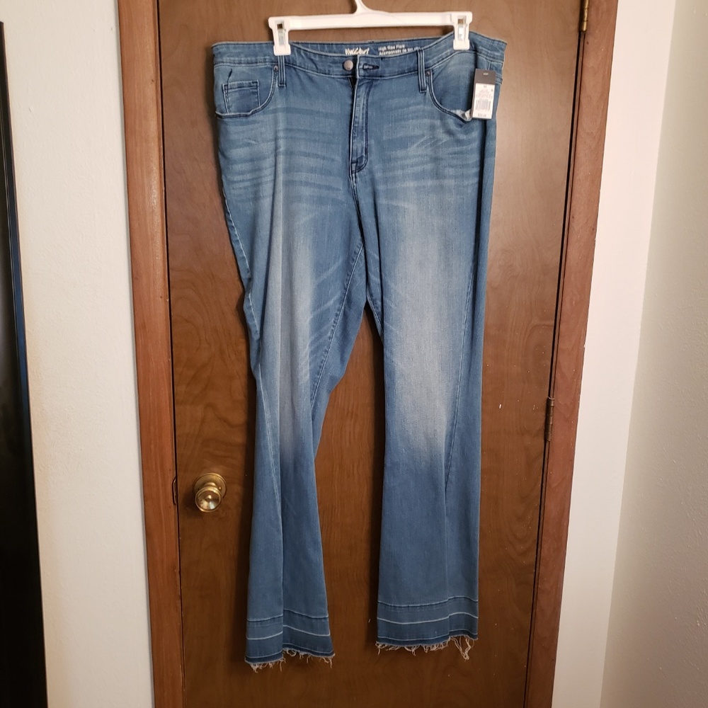 Blue jean bell bottoms